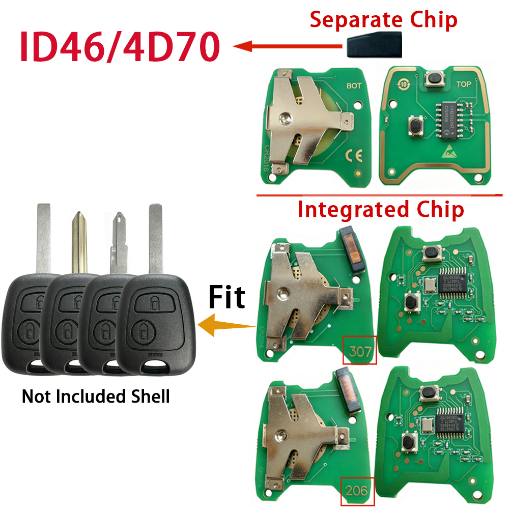4D70 / ID46 Chip PCB 433Mhz Fo - огляд і ціна Proto Board