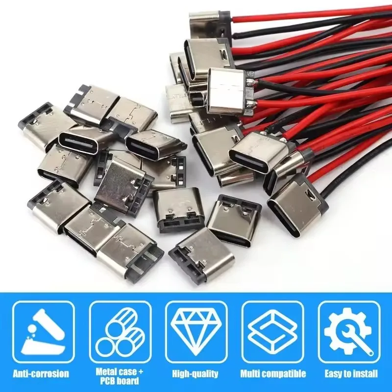 5-20PCS Type-C 2Pin Solder Wir - огляд і ціна Usb C Cable