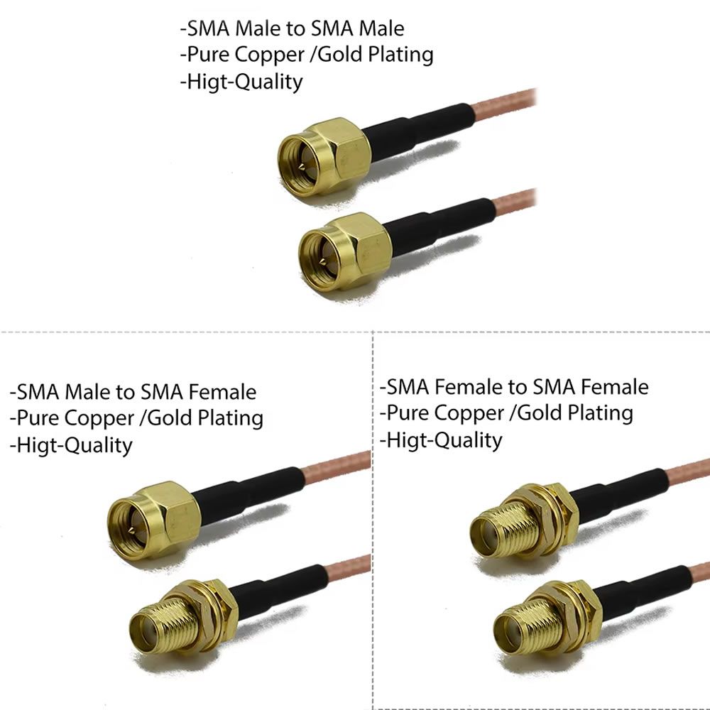 Premium RG316 SMA to SMA Male  - огляд і ціна Jumper Wire Kit