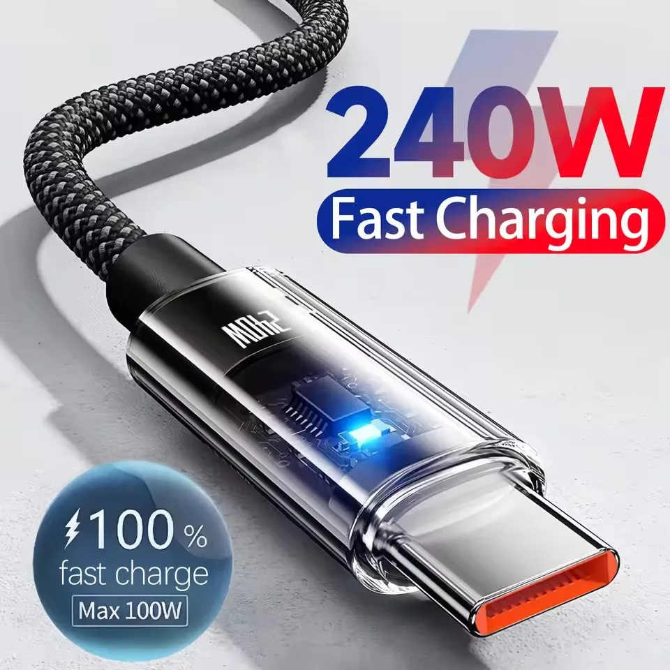 240W Nylon USB Type C Super Fa - огляд і ціна Usb C Cable