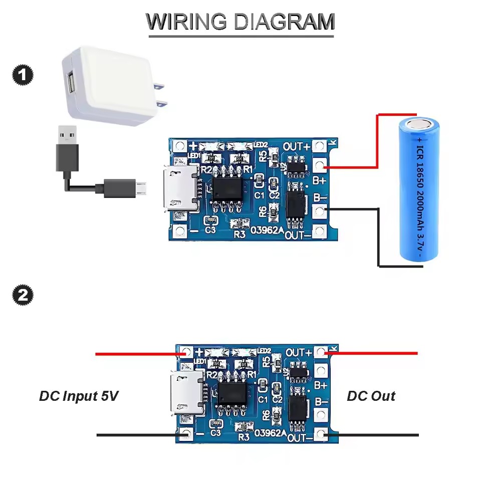 USB Type-C TP4056 Charging Mod - огляд і ціна Micro Usb Cable